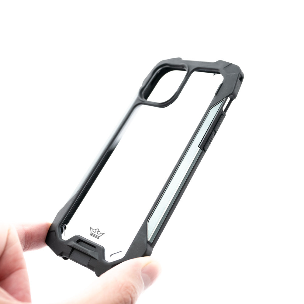 classic case the king impact 10 meters of protection apple iphone 12 pro max black / gray color
