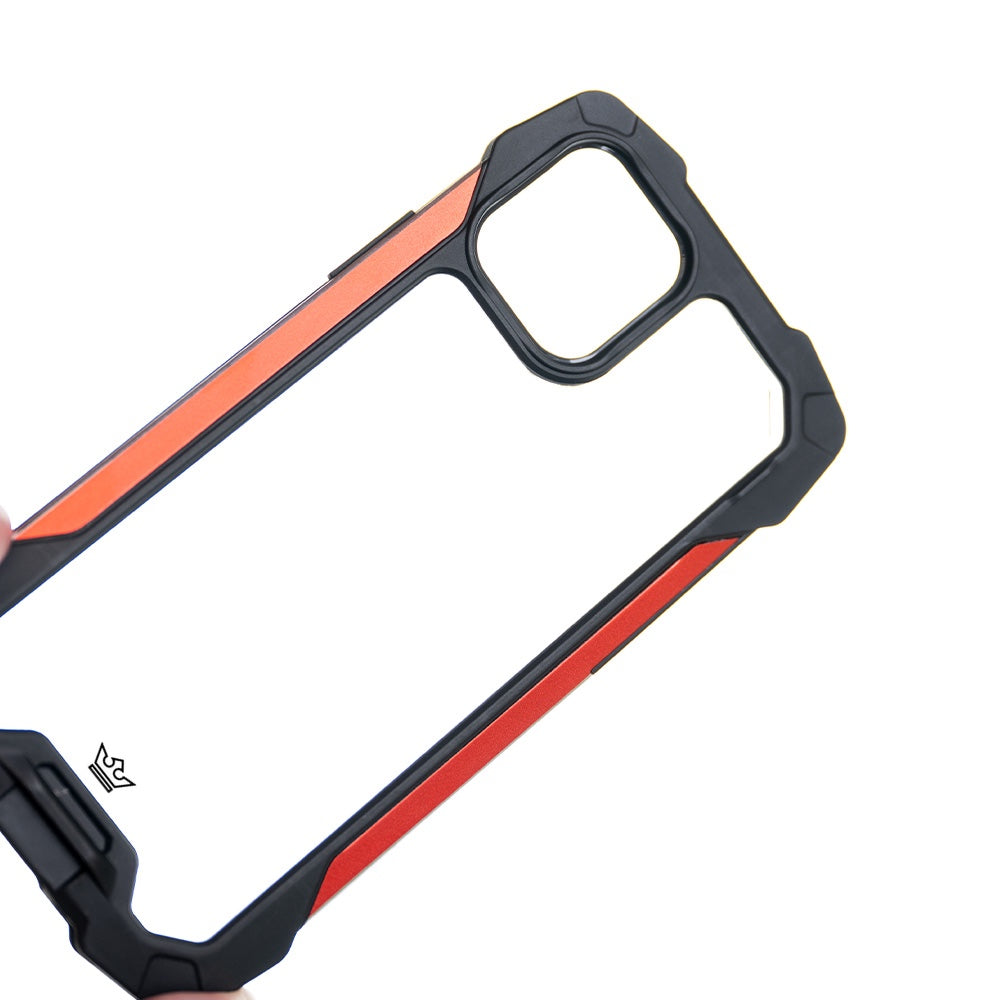 classic case the king impact 10 meters of protection apple iphone 12 pro max black / red color