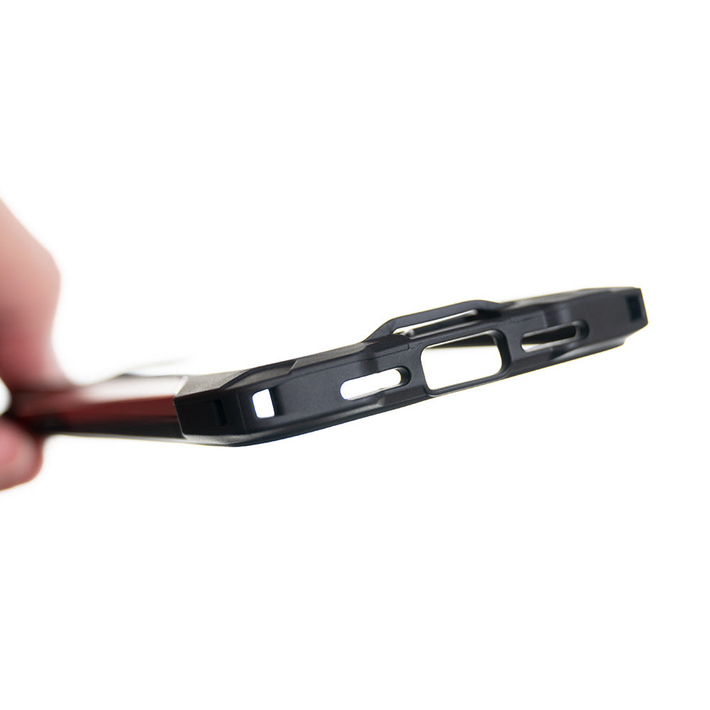 classic case the king impact 10 meters of protection apple iphone 12 pro max black / red color