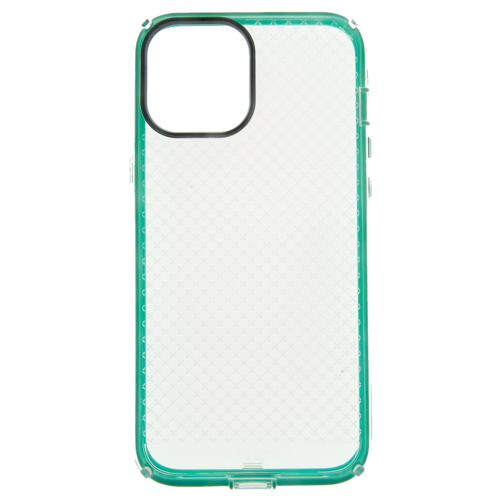 Estuche proteccion el rey anigma caidas de 2 10 mts apple iphone 12 pro max color turquesa / transparente