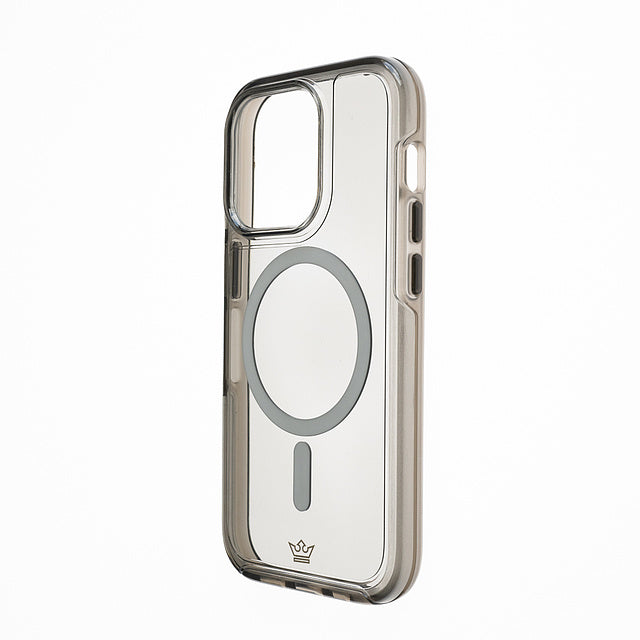 magsafe case the king symmetry with magsafe apple iphone 14 plus color gray / transparent