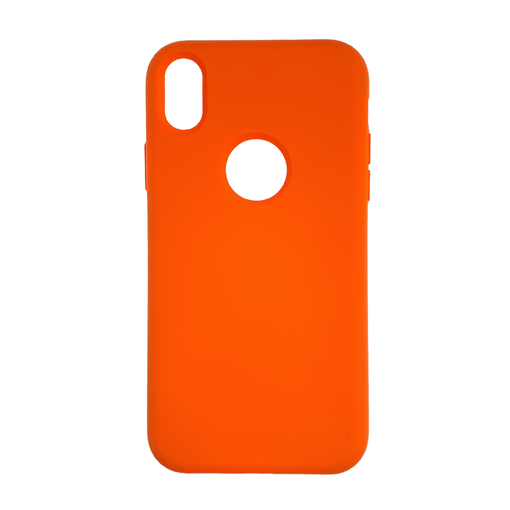 Silicon case the silicon king apple iphone xs max orange color