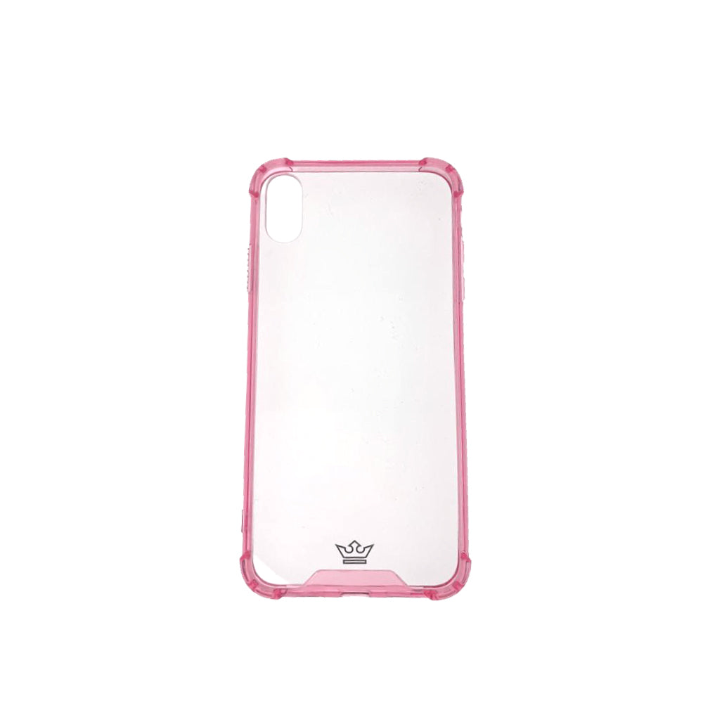 Protective case the king hard case reinforced apple iphone xr pink color
