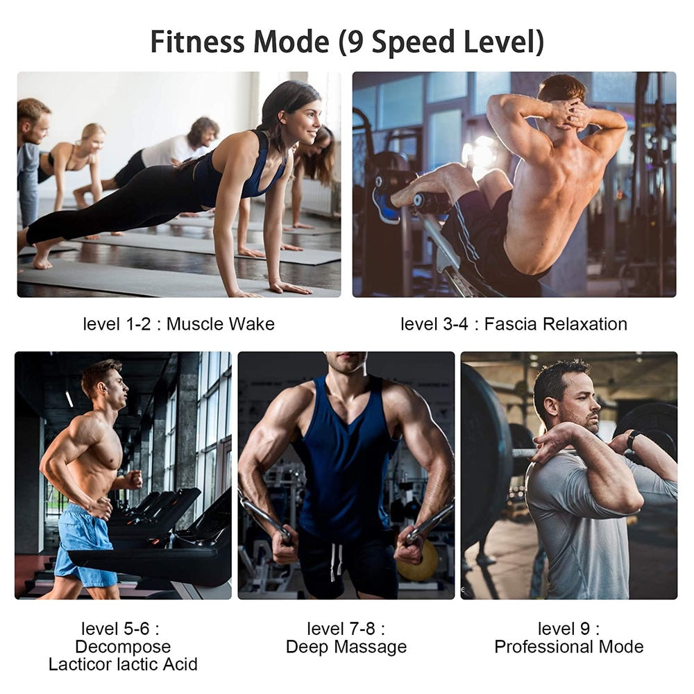 Another jetb massage gun with 5 tips and 11 speeds / with professional touch screen