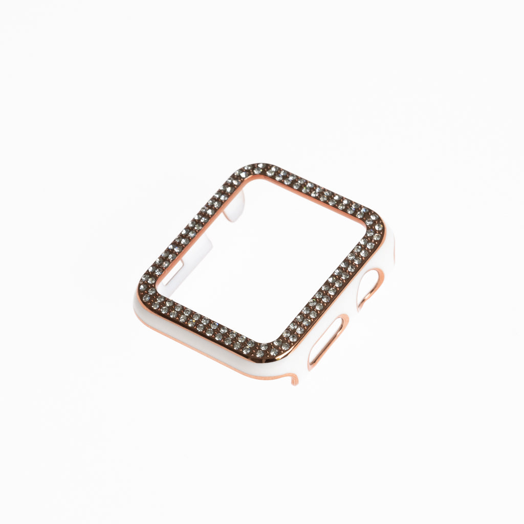 Generic Accessory Bracelet with Diamond Bumper Apple Watch 38 Mm White Color