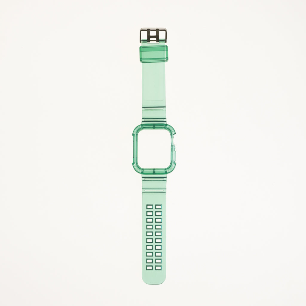 Generic Accessory Bracelet With Rugged Bumper Apple Watch 45 Mm Color Green