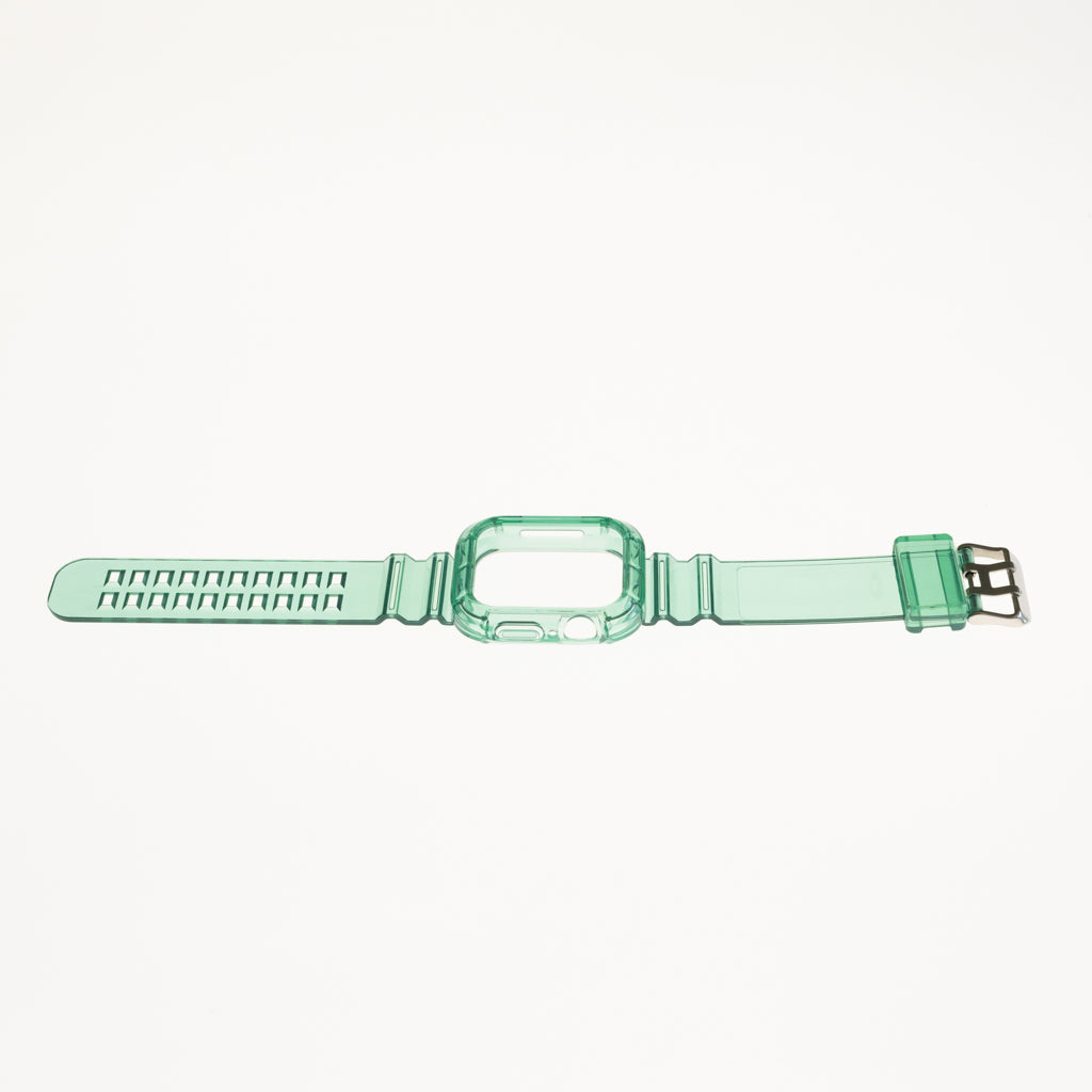 Generic Accessory Bracelet With Rugged Bumper Apple Watch 45 Mm Color Green