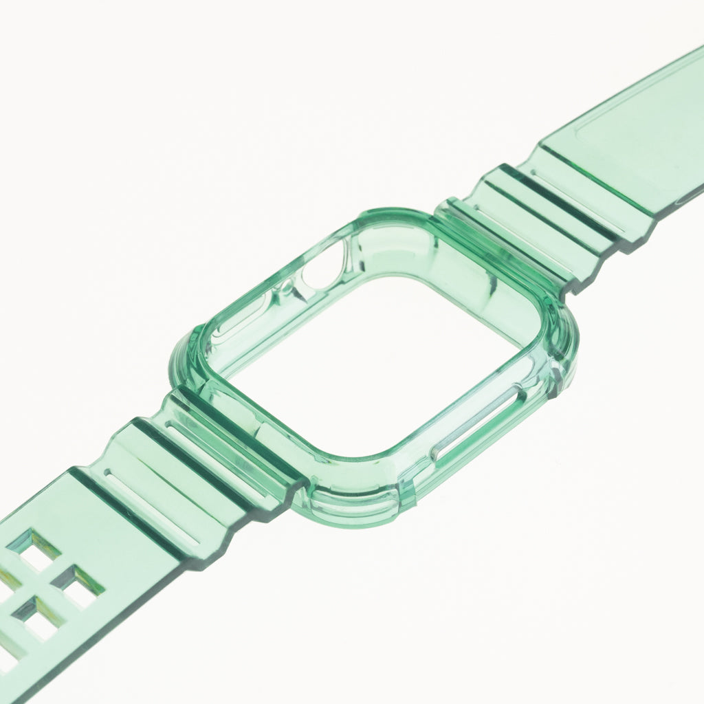 Generic Accessory Bracelet With Rugged Bumper Apple Watch 45 Mm Color Green