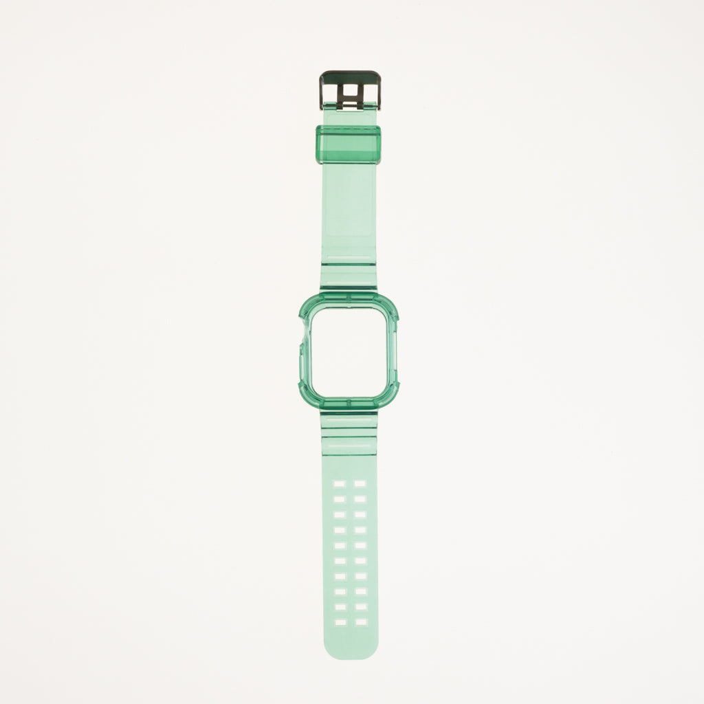 Generic Accessory Bracelet With Rugged Bumper Apple Watch 45 Mm Color Green