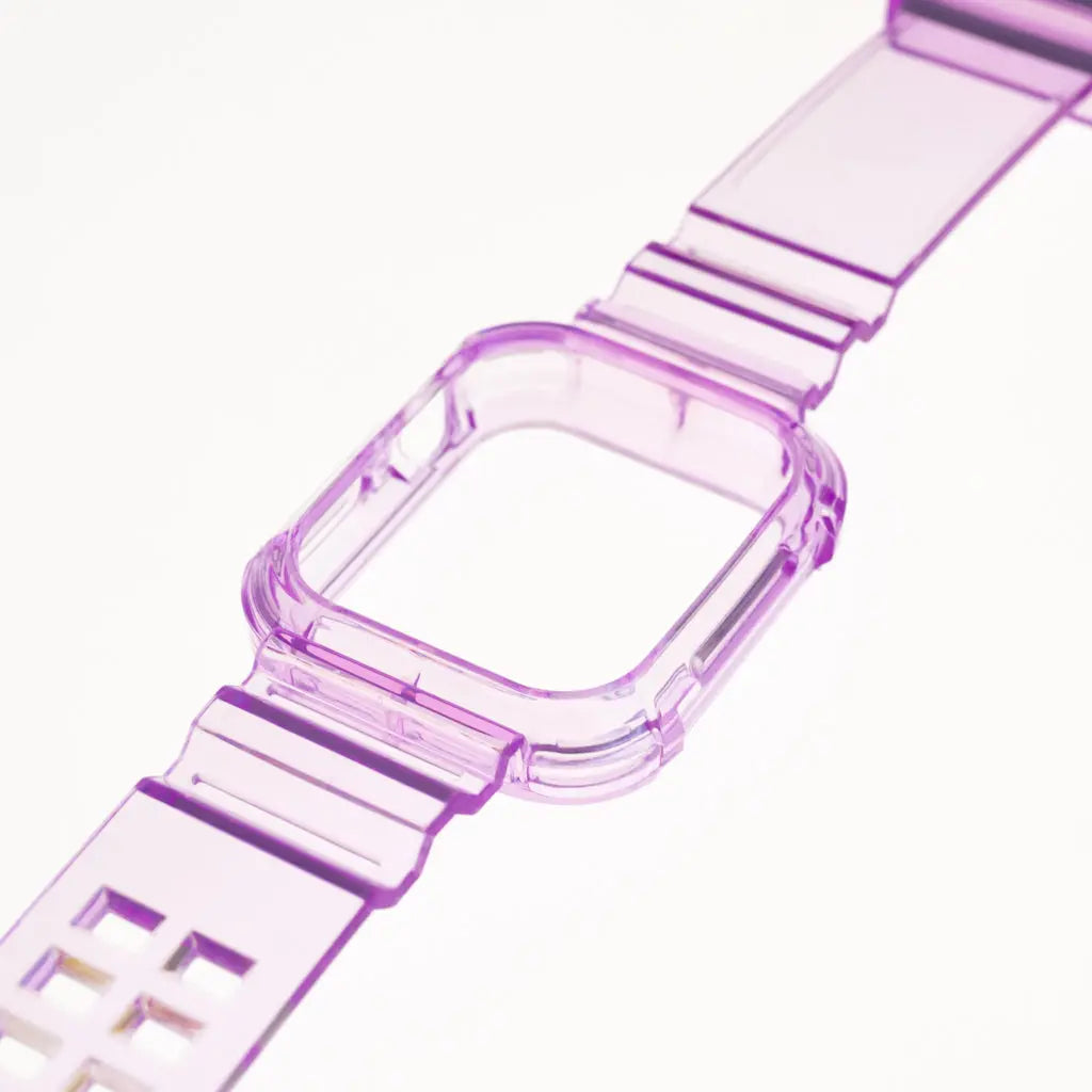 Accesorio Generico Pulsera Con Bumper Rugged Apple Watch 45 Mm Color Morado DIGITALSHOP