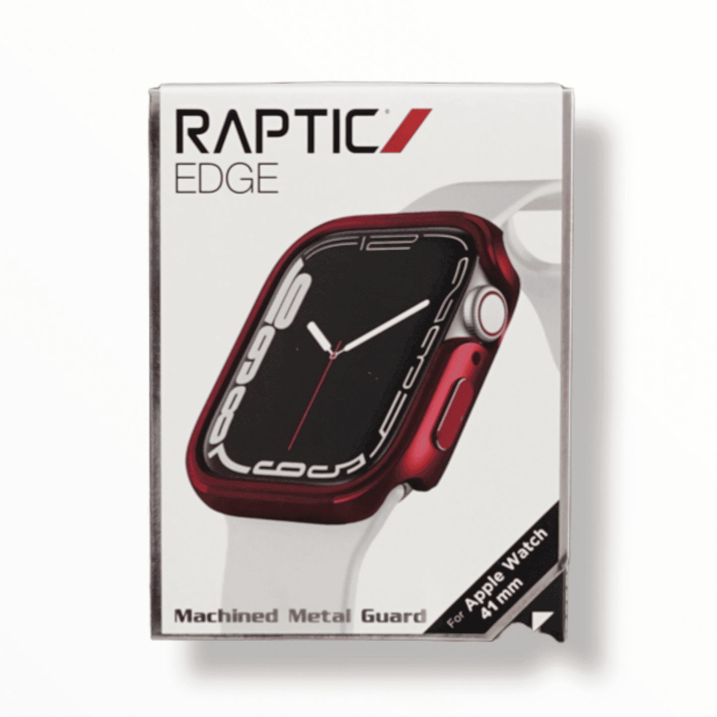 xdoria raptic edge bumper case for apple watch 41 mm red