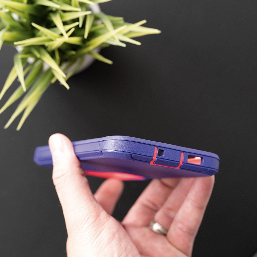 estuche proteccion el rey defender samsung s22 color morado / rosado DIGITALSHOP