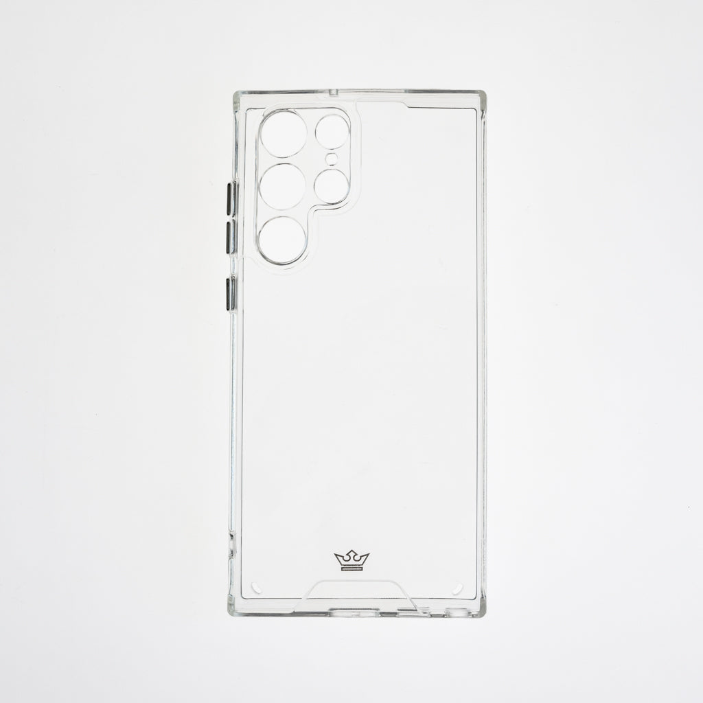 transparent case the king with buttons samsung s22 ultra color gray / transparent