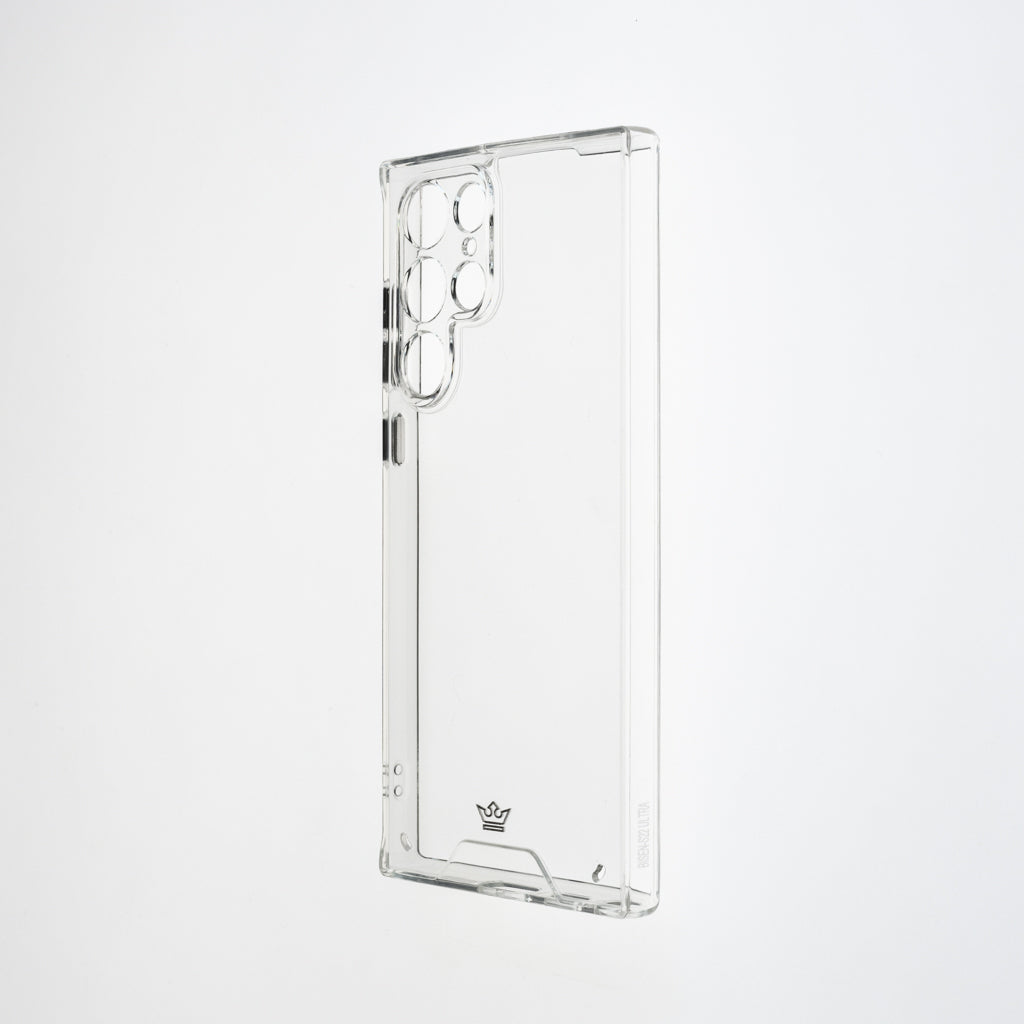 transparent case the king with buttons samsung s22 ultra color gray / transparent