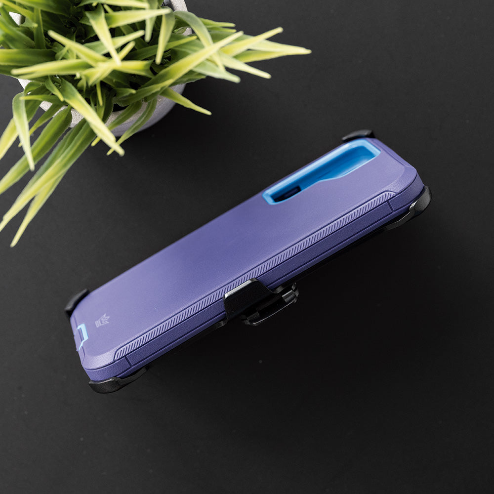 Protective case king defender samsung s22 plus blue color
