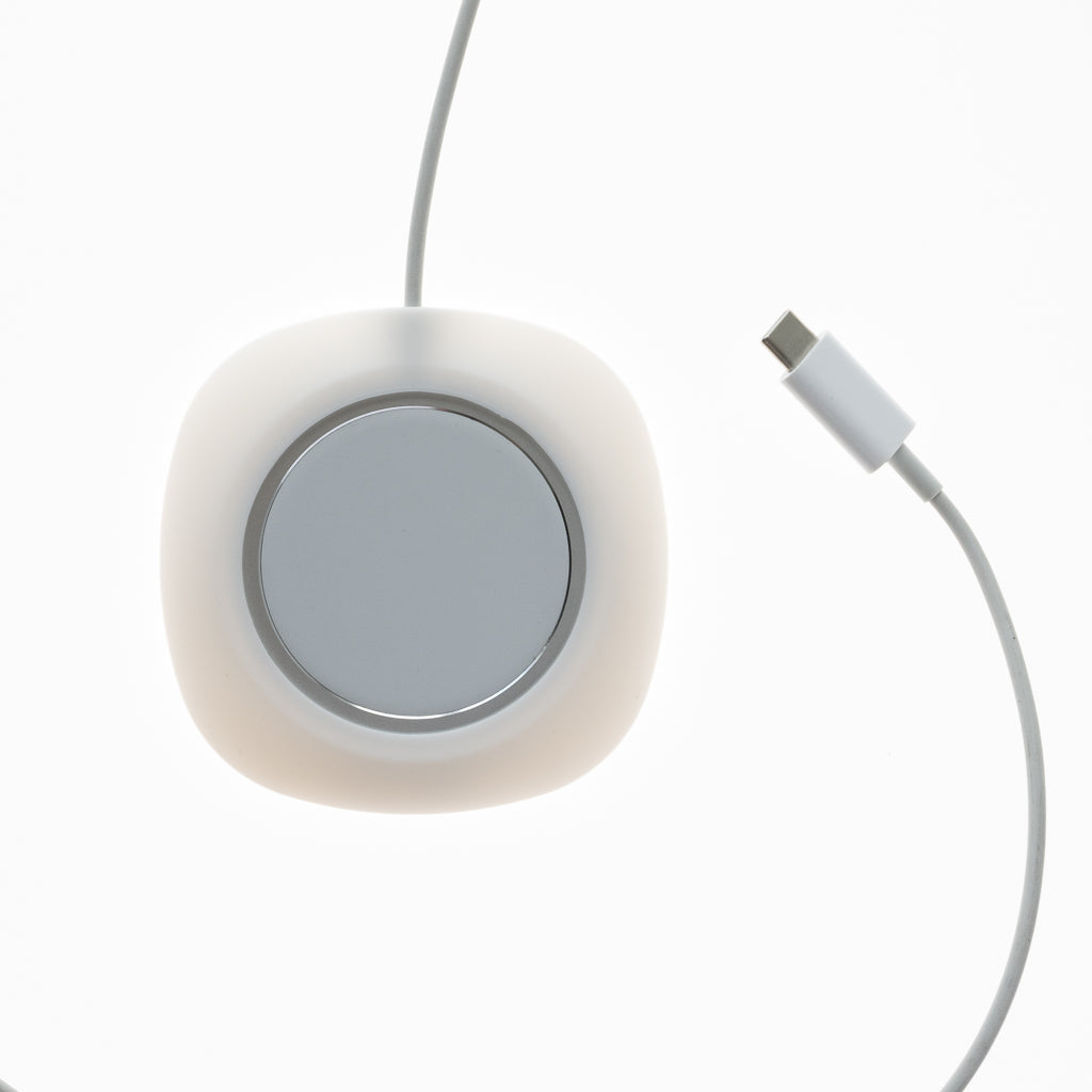 Accesorio el rey stand de silicon para magsafe color blanco