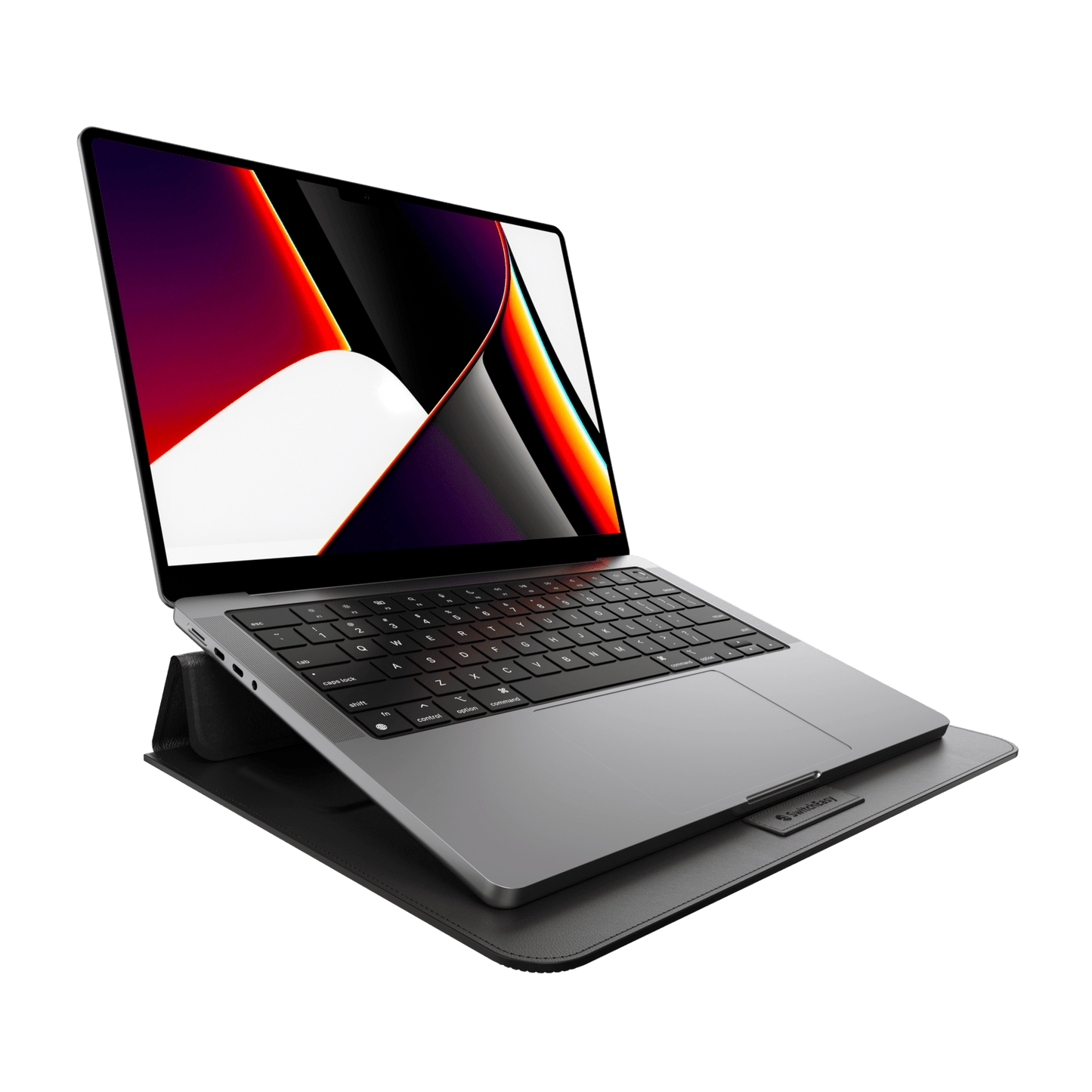 estuche clasico switcheasy stand easy leather macbook sleeve apple macbook pro 15 , macbook pro 16 color negro DIGITALSHOP