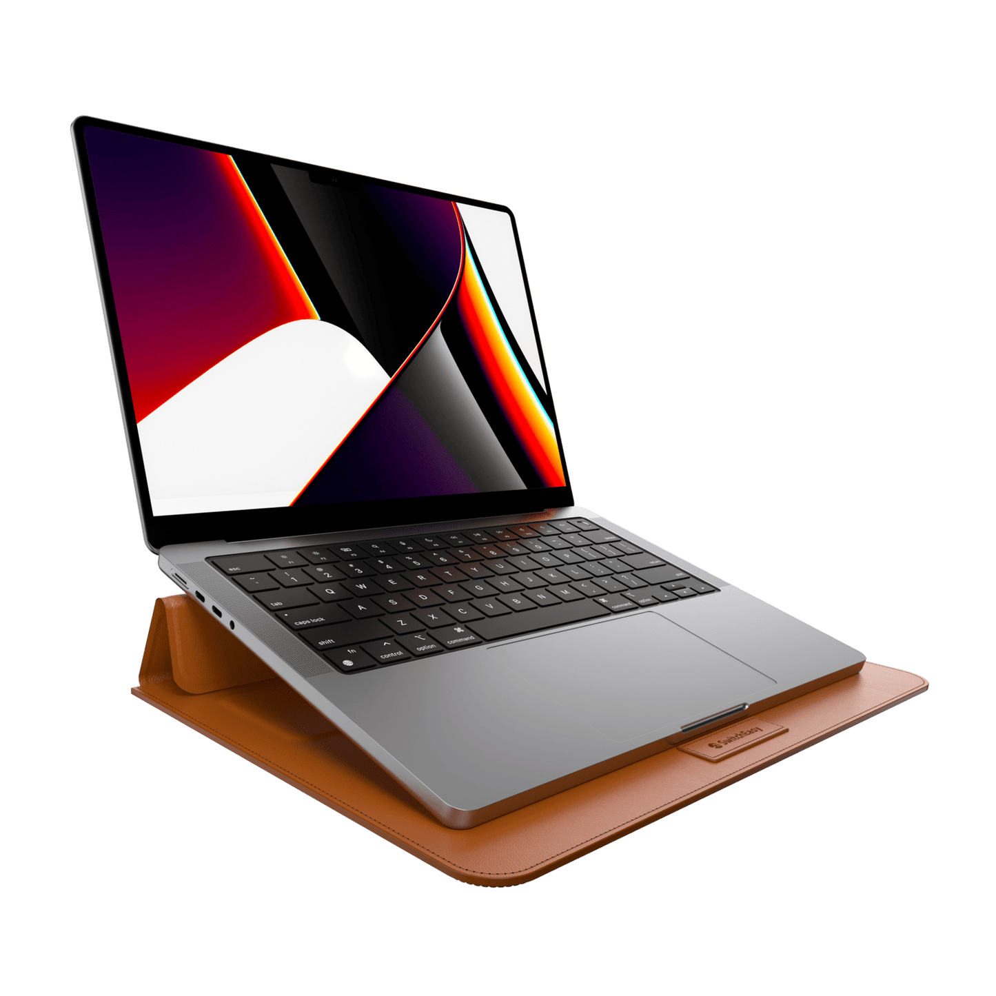 estuche clasico switcheasy stand easy leather macbook sleeve apple macbook pro 15 , apple macbook pro 16 color cafe DIGITALSHOP