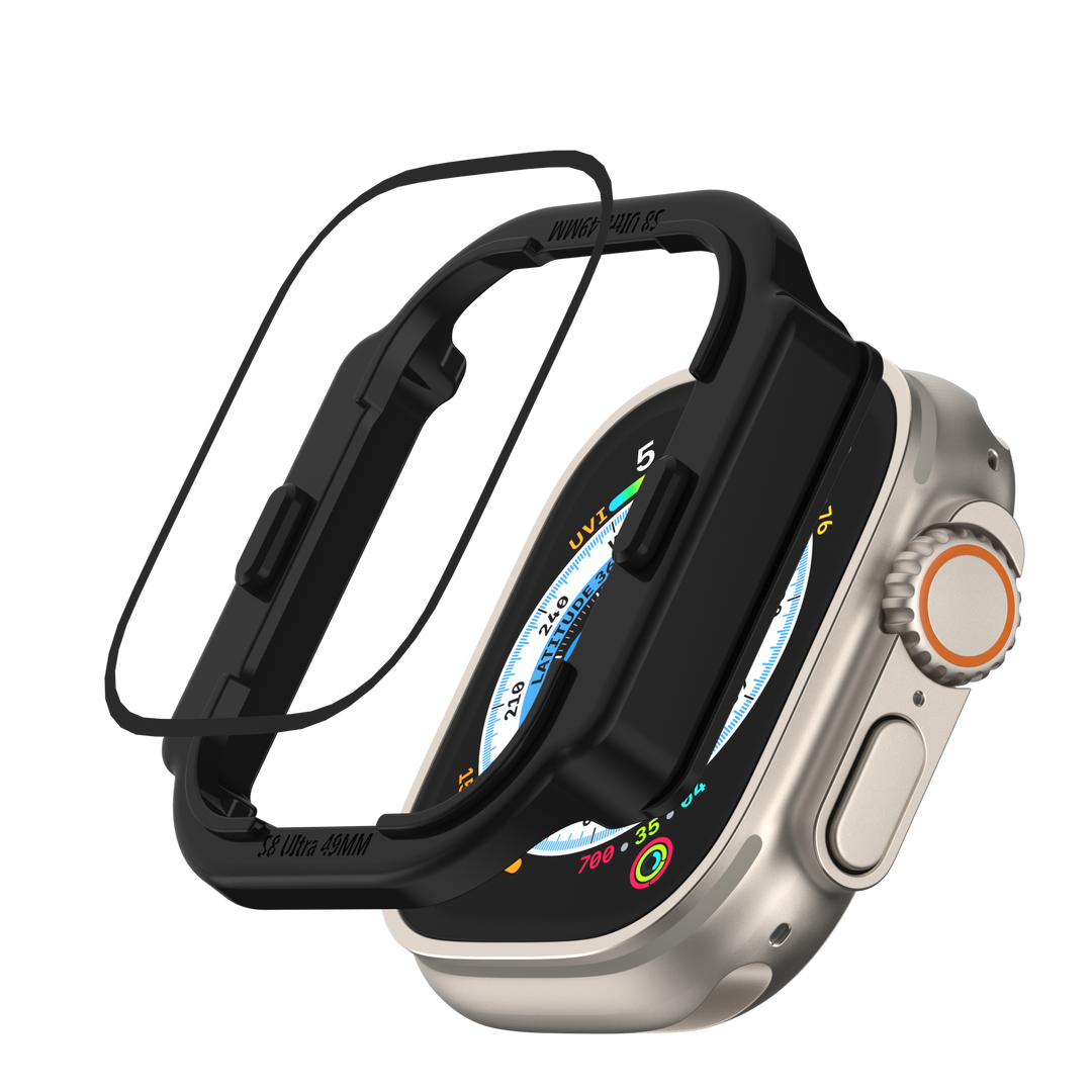 Switcheasy Smart Watch Shield 3D Hybrid Glass Screen Protector 49 Mm Transparent