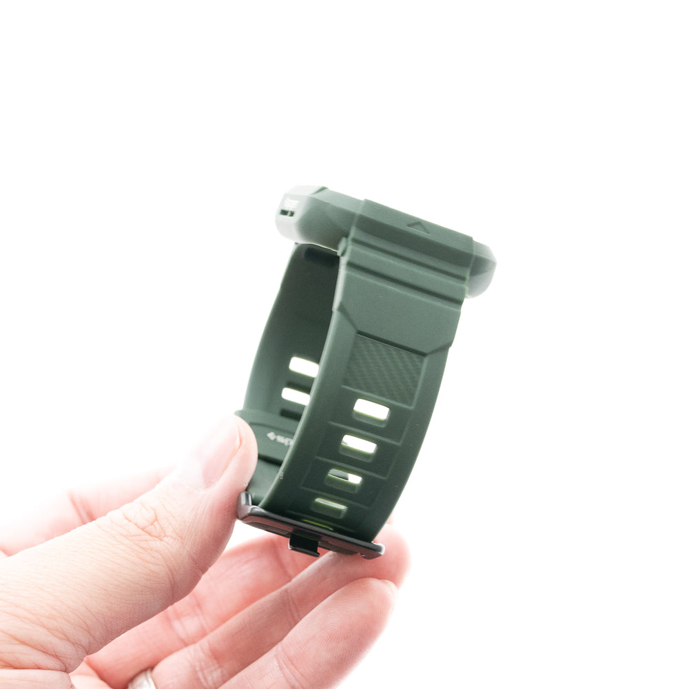 Spigen Rugged Armor Pro Case (Bumper & Wristband) 40mm 41mm Moss Green