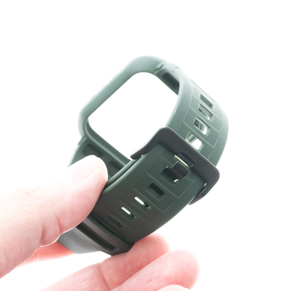 Spigen Rugged Armor Pro Case (Bumper & Wristband) 40mm 41mm Moss Green