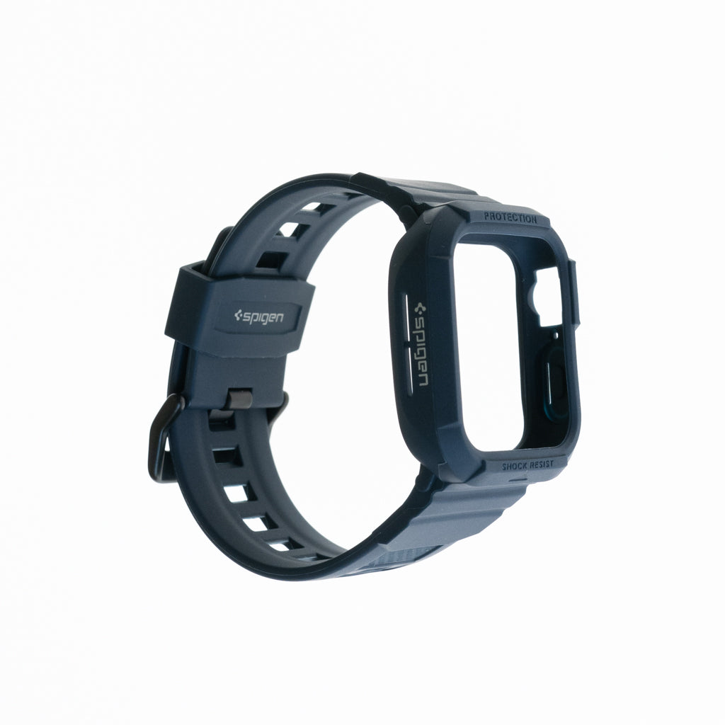 Spigen Rugged Armor Pro Case (Bumper & Wristband) 40mm 41mm Blue