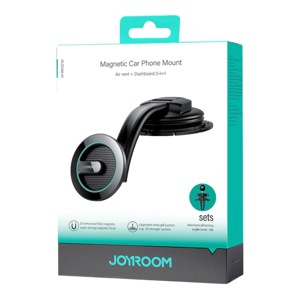 Holder joyroom magnetic car phone mount color negro modelo jr-zs366