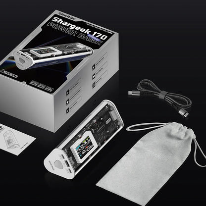 Accesorio sharge bateria shargeek 170  capacidad 24,000 mha color blanco