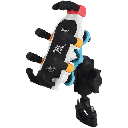 Generic accessory holder for motorcycle anti-vibration adjustable black color