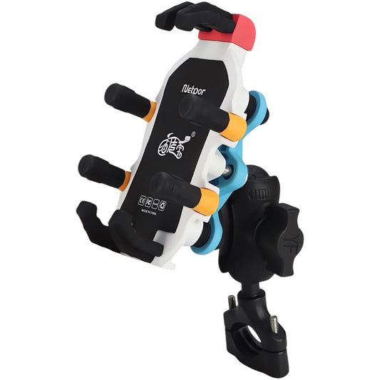 Generic accessory holder for motorcycle anti-vibration adjustable black color
