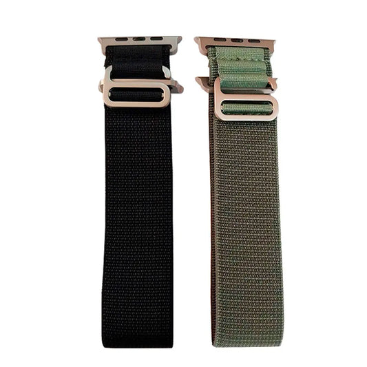 Accesorio El Rey Pulsera Alpine Bucle 42/44/45/49Mm (Pack 2 Unidades) Color Verde Musgo/Negro DIGITALSHOP