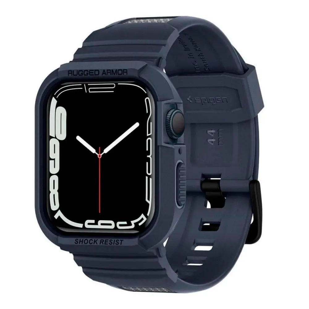 Accesorio spigen pulsera apple watch 49mm rugged armor pro color azul marino DIGITALSHOP