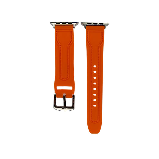 Spigen accessory bracelet apple watch 49mm silicone compatible with 42/44/45 mm orange color