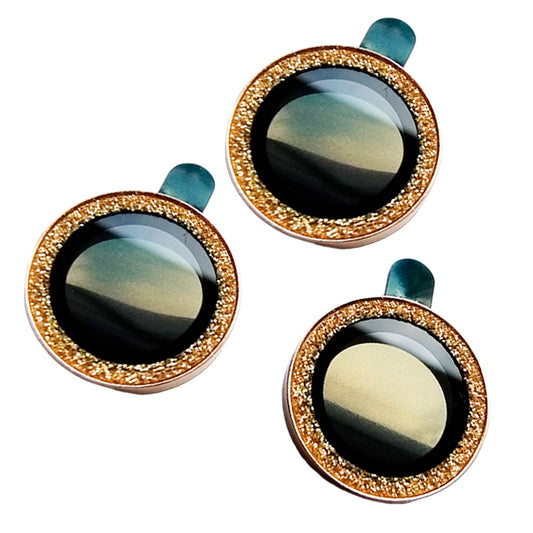 Accessory El Rey Tempered Glass Camera Iphone 15 Pro Glitter Gold Color