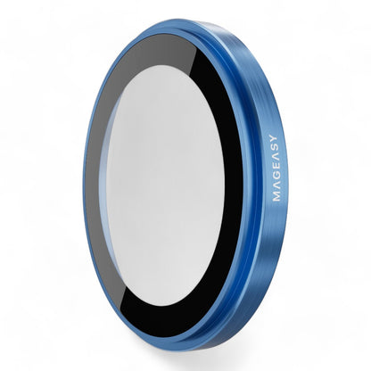 Accesorio mageasy vidrio templado camara iphone 16 lenz sapphire lens protector for 2024 iphone 2 lenses / 2 lenses large color azul