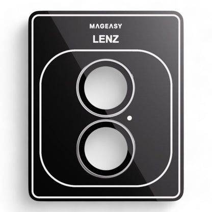 Accesorio mageasy vidrio templado camara iphone 16 lenz sapphire lens protector 2 lenses / 2 lenses large color blanco