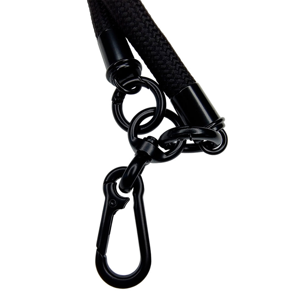 Accesorio el rey strap 8mm 1.2 m largo con sujetadora new con colgador de llaves y audifonos color negro