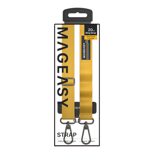 Accesorio mageasy strap 20 mm para cualquier celular color amarillo