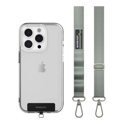 Accesorio mageasy strap 20 mm para cualquier celular color verde olivo ( misty blue )