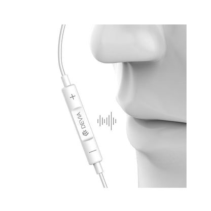 Audifonos devia lightning star series earbuds lightning earphone (em026) color blanco