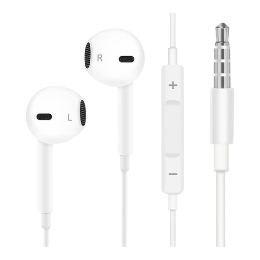 Audifonos apple plug con connector plug 3.5 mm color blanco - DigitalShopSA