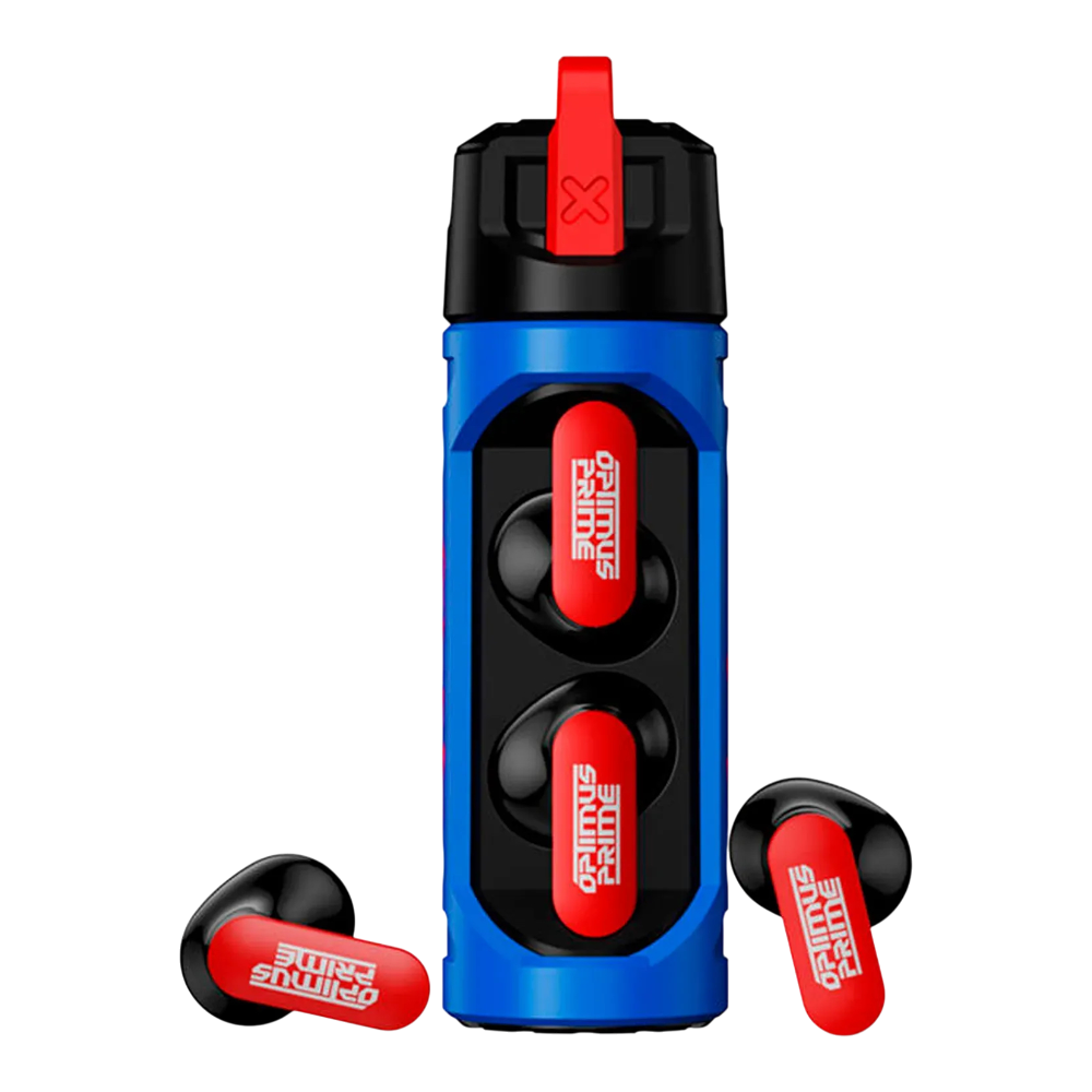 Audifonos Transformers Optimus Prime Wire Less Modelo Tf-t111 Color Azul