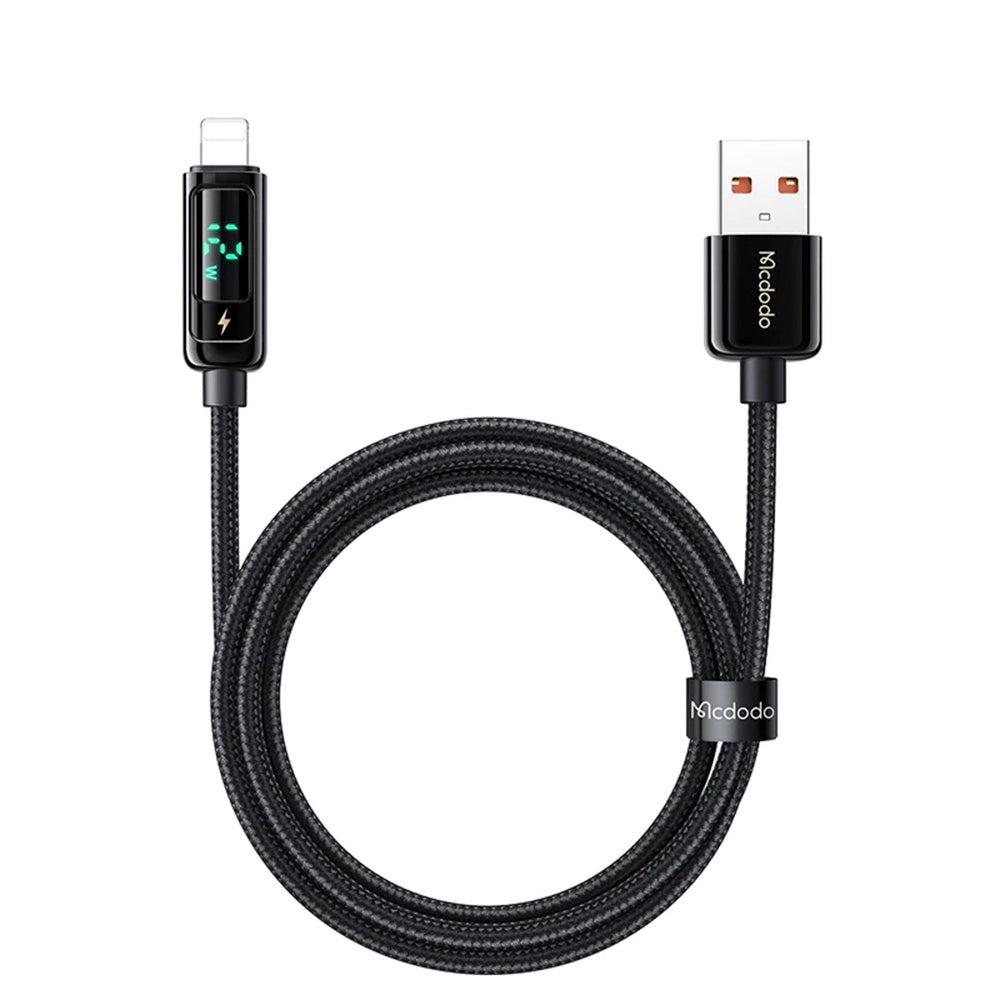 Ca-3621 Iphone Cable Led Auto Disconnect Usb To Lightningcable 1.8M Long Black