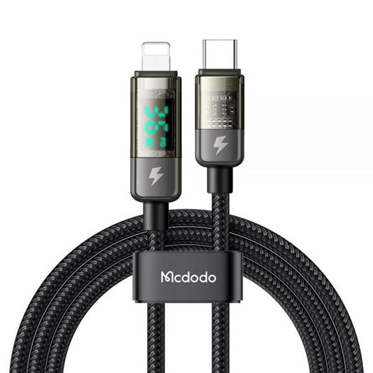 ca-3601 iphone cable led auto disconnect type ca lighting cable 1.8m long black