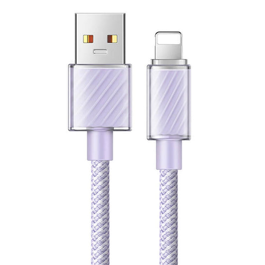 Ca-3642 1.2M Long Iphone Usb A Lighting 3A Purple Color