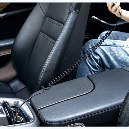 Cable mcdodo lightning ca-1960 36w pd type c to lightning car spring colocho cable color negro
