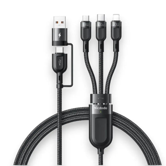 Cable Mcdodo Micro Usb Ca-8800 1.2M 100W Pd Fast Charge 3 In 2 Pd 6A Fast Charging Cable Color Negro DIGITALSHOP