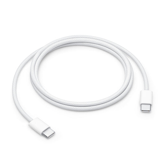 Apple Type C Cable Braided 60W 1 Meter Long White Color