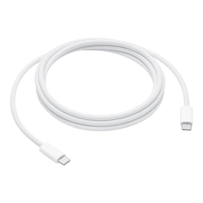 Cable apple tipo c  a tipo c 240w trenzado 2m color blanco