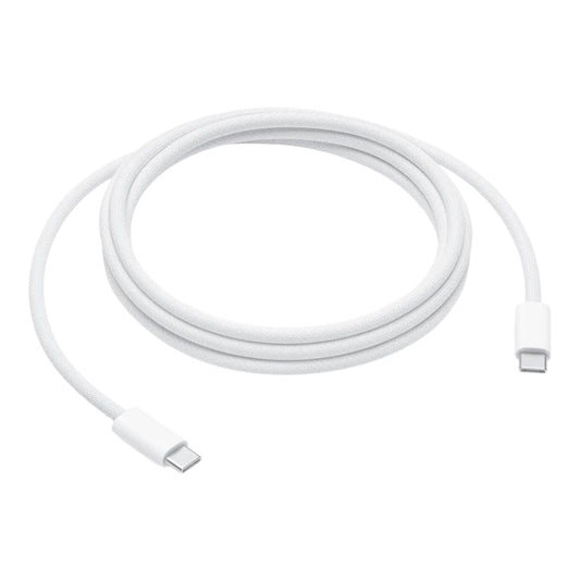 Cable apple tipo c  a tipo c 240w trenzado 2m color blanco